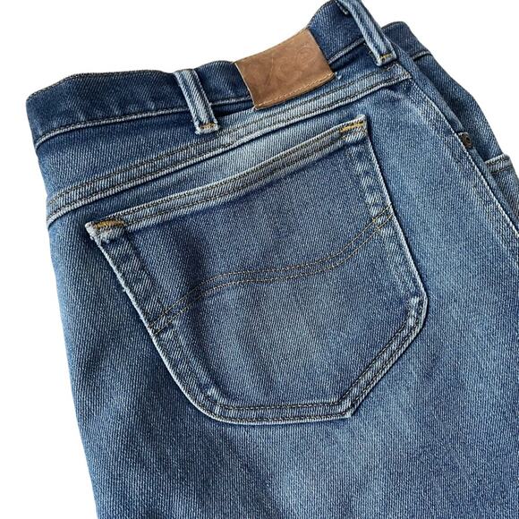 Lee Jeans Vintage 1990s Straight Leg Soft Worn Distressed 42 x 30 EUC - Picture 7 of 12